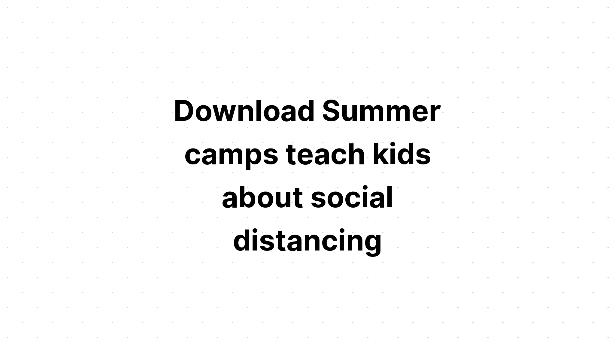 Download Camping Original Social Distancing SVG File